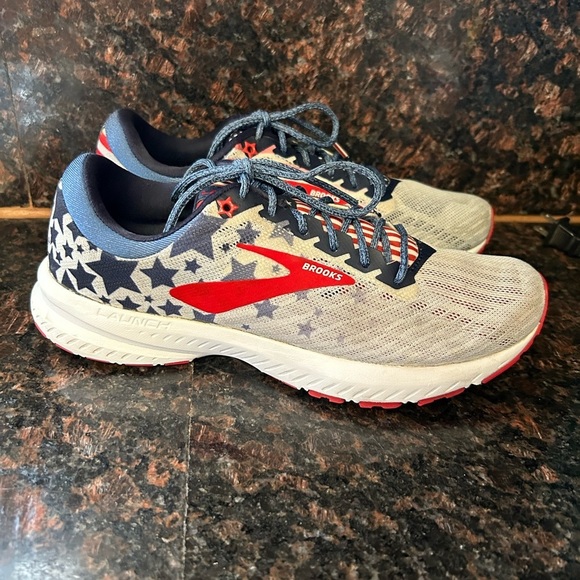Brooks Shoes Brooks Launch 6 Star Stripes Old Glory American Flag